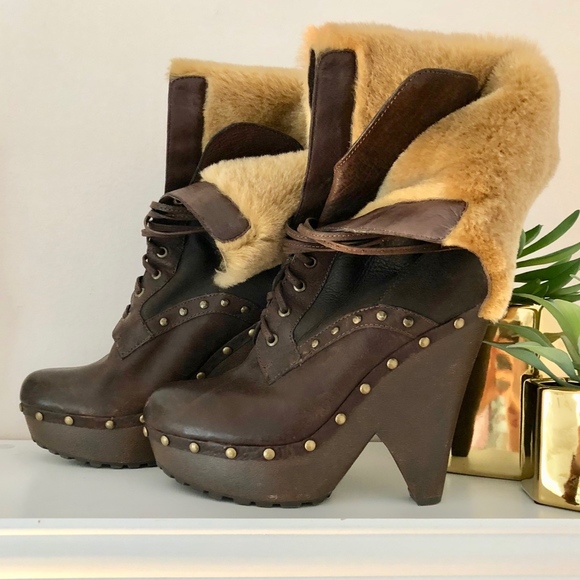 !!MUST GO!! Sam Edelman Shearling Winsford Booties - Picture 1 of 8